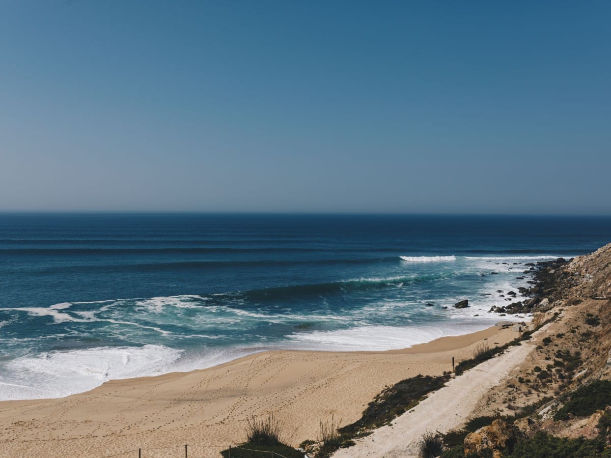 The northern surf zone of Ericiera