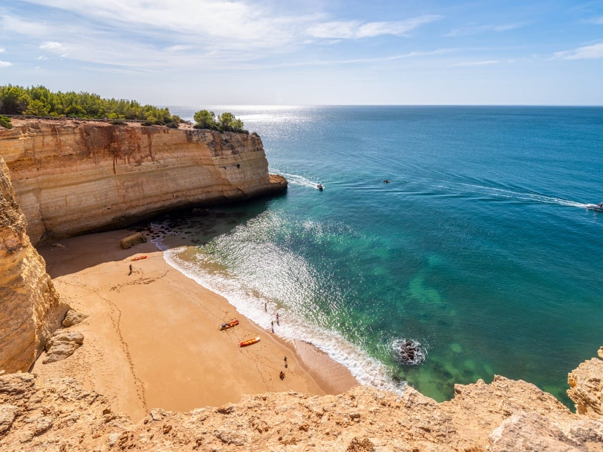 A gorgeous beach on the south coast of the Algarve
