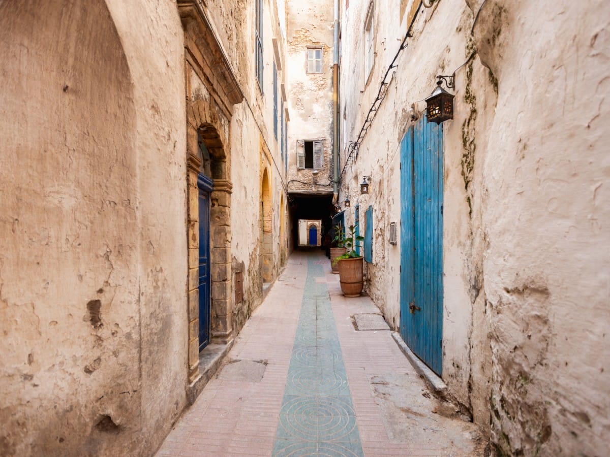 An alley in the old medina of Essaouira