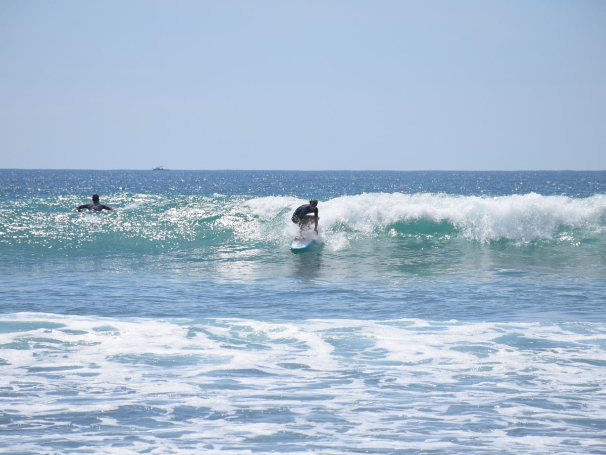 Surfing in Weligama