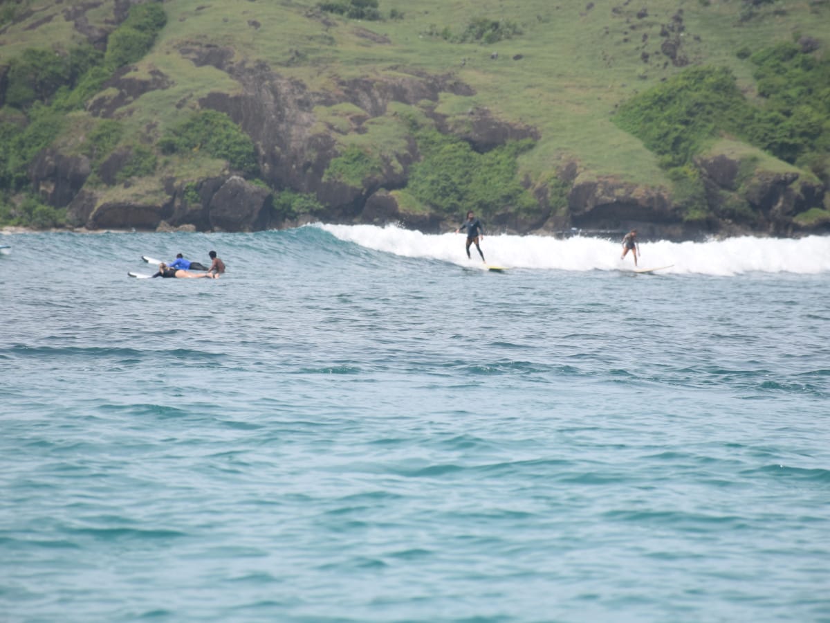 The mellow main break at Tanjung Aan