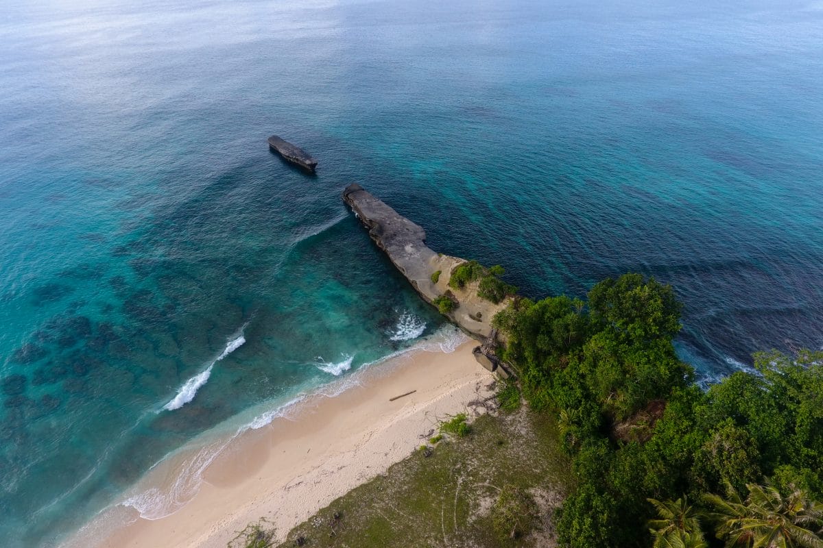 A small, empty point in Simeulue