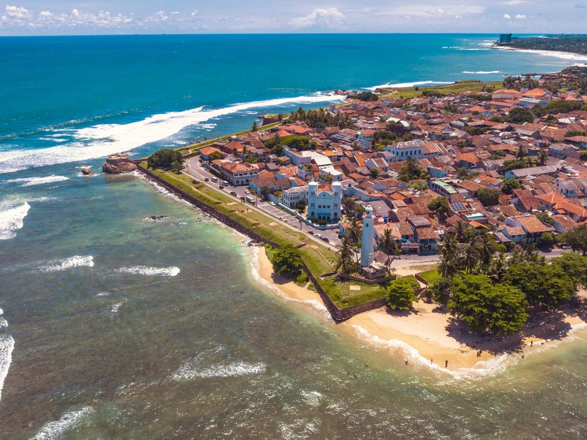 surfing in Galle
