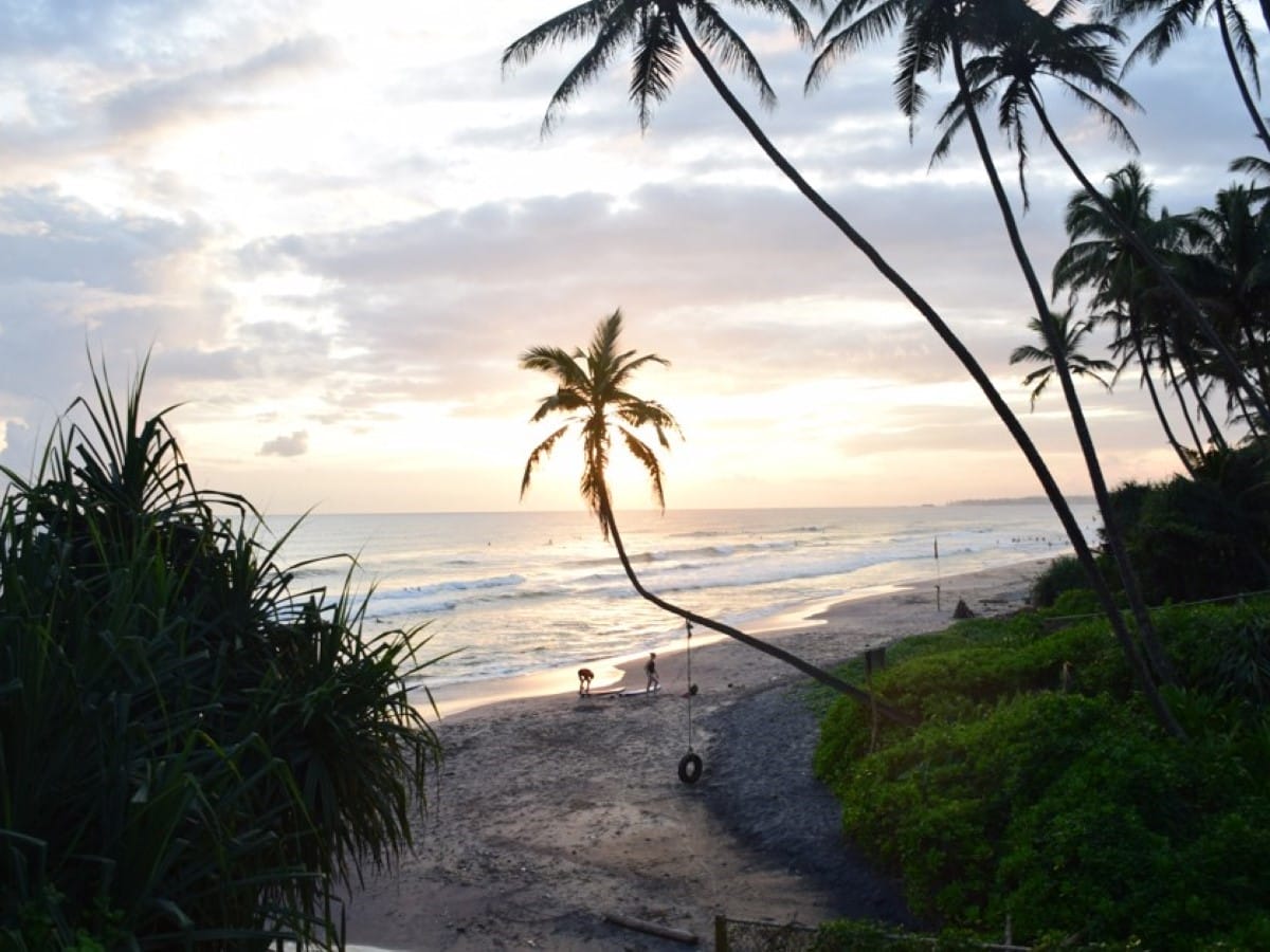 View from a hotel in Sri Lanka