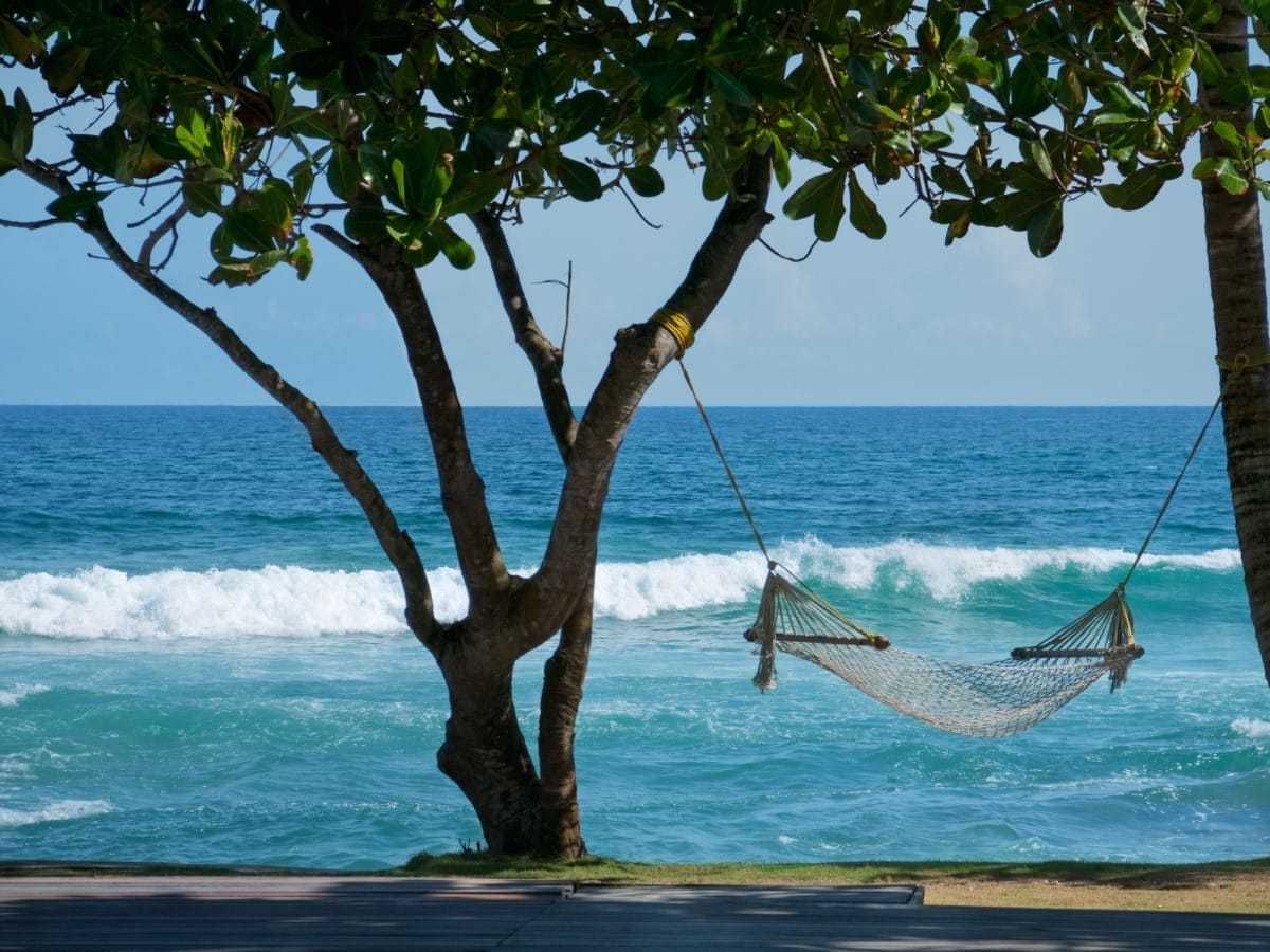 Hammock on the Sri Lankan coast