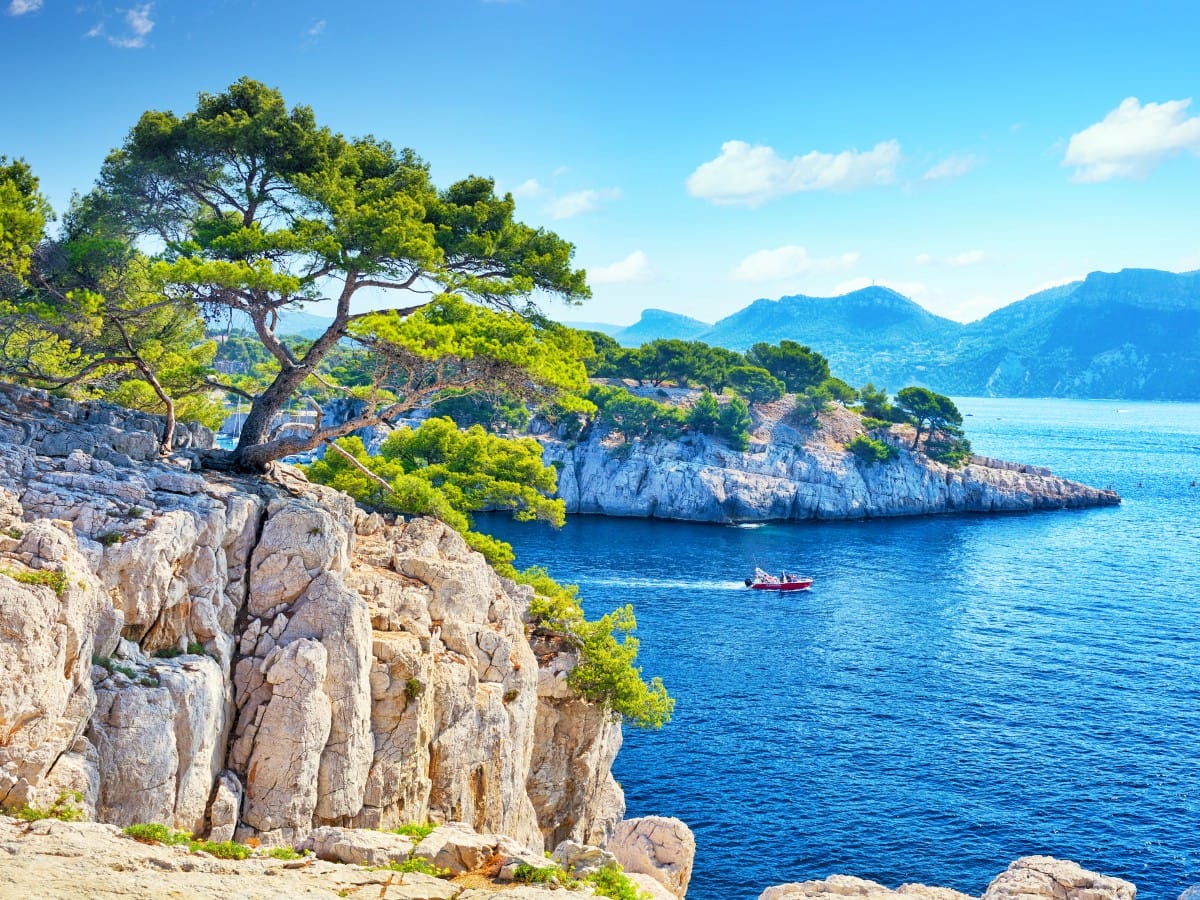 Calanques of Marseille in France