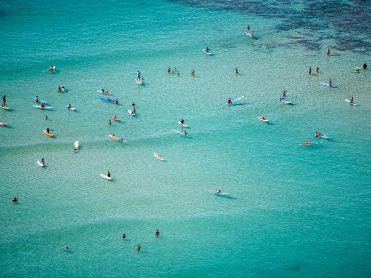 Surfing in Waikiki