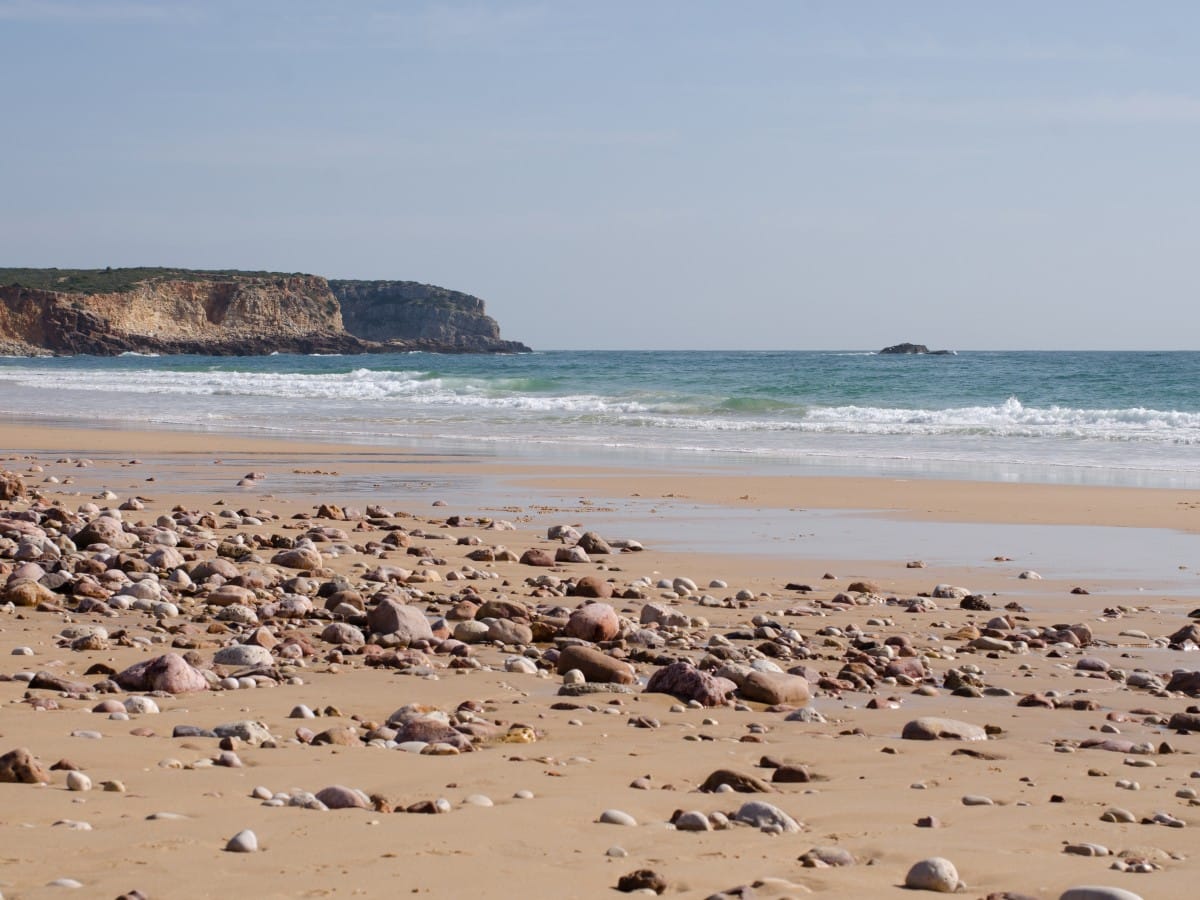 Pebbles on Martinhal Beach in Sagres