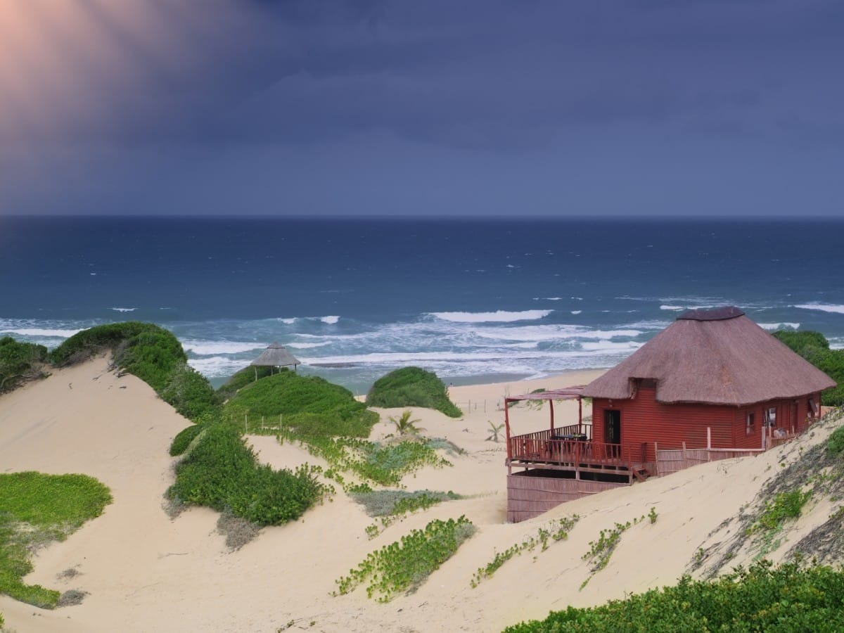 Mozambique with onshore winds