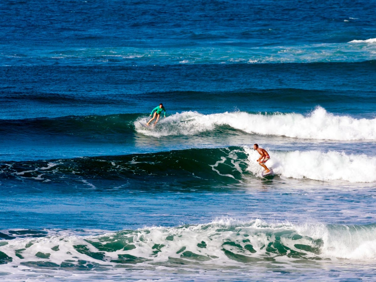 Surfing in Mozambique