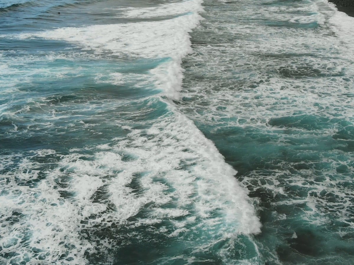 Waves hitting Playa del Socorro