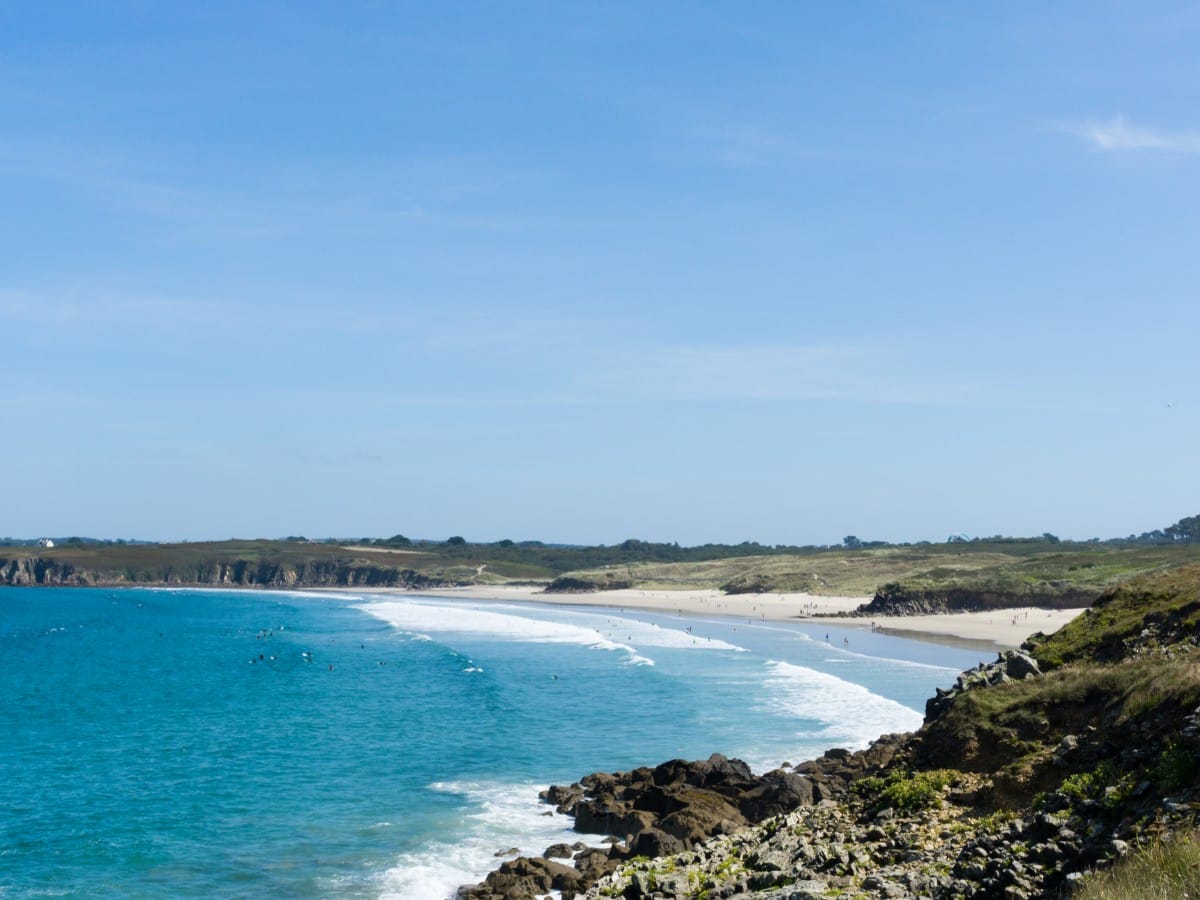 Plage des Blancs Sablons in Brittany