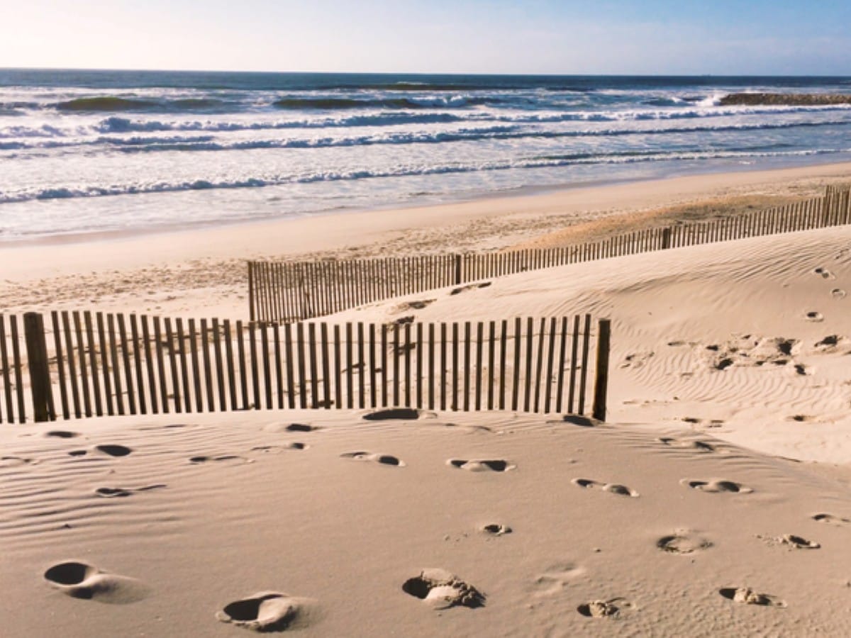 A beach in Vagueira, near Aveiro