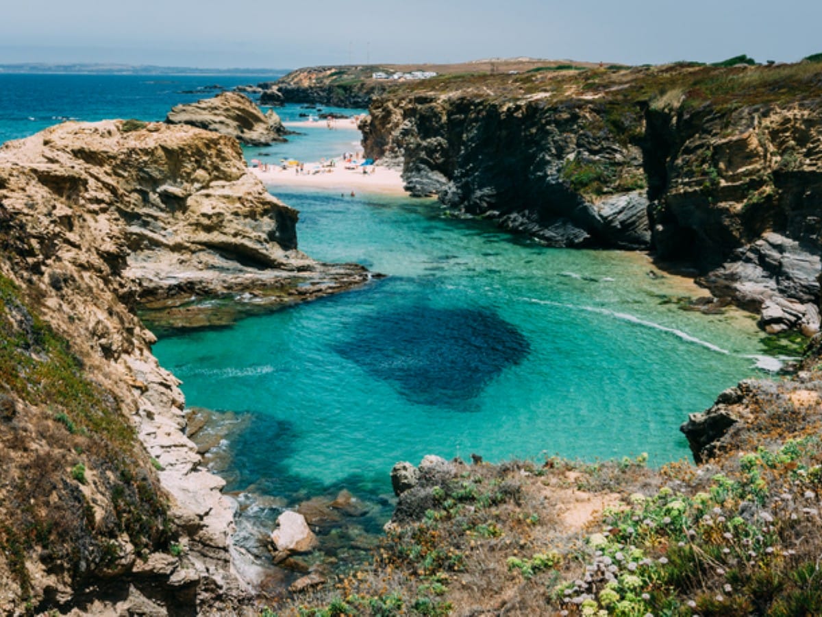 A cave beach in Porto Covo
