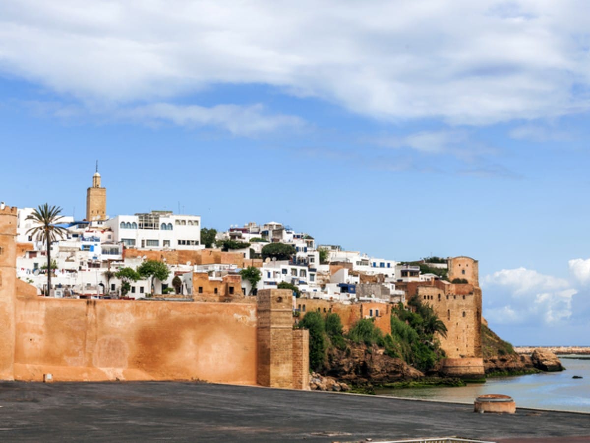 Medina area of Rabat above the water