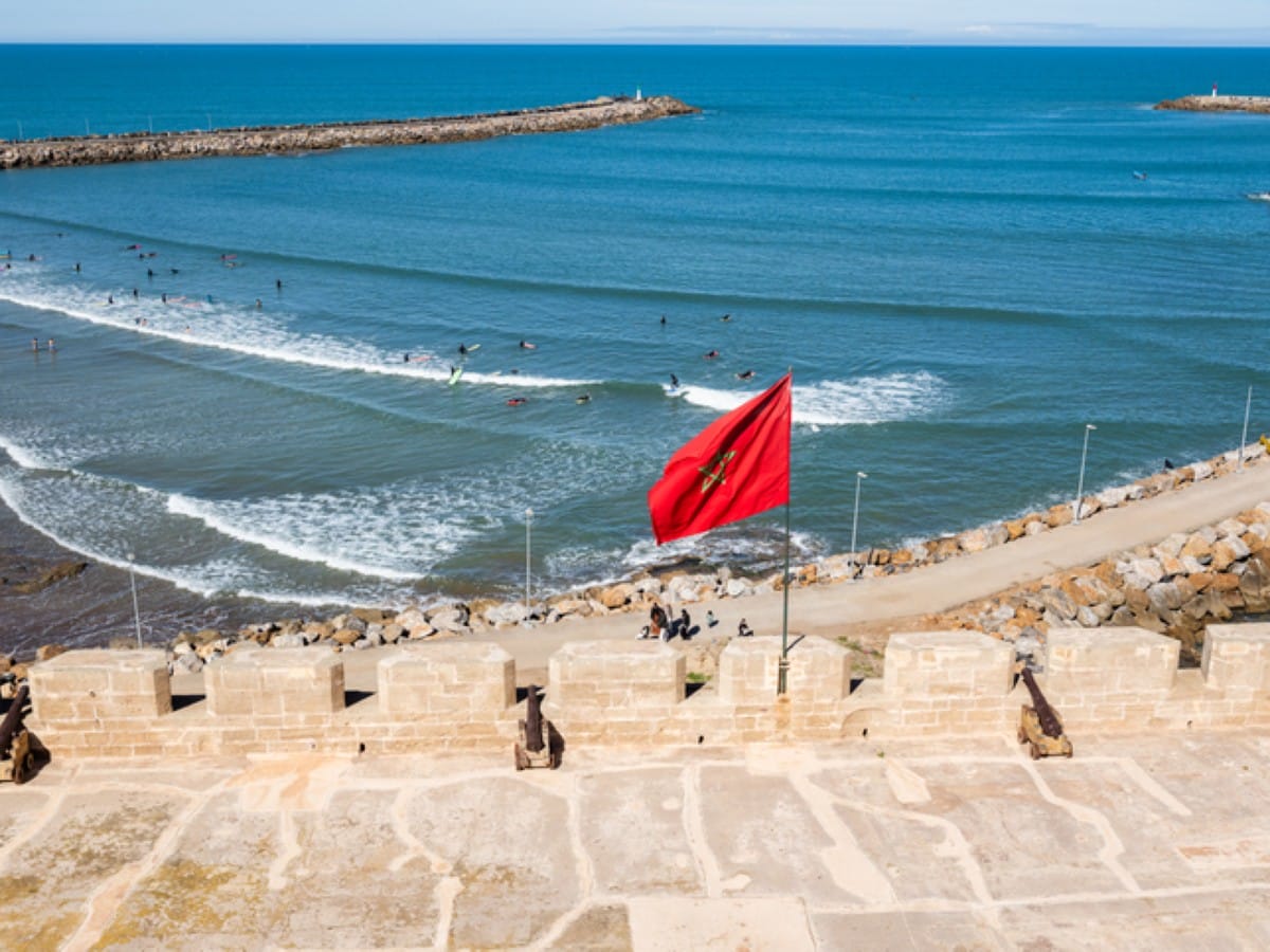 Surfing in Rabat