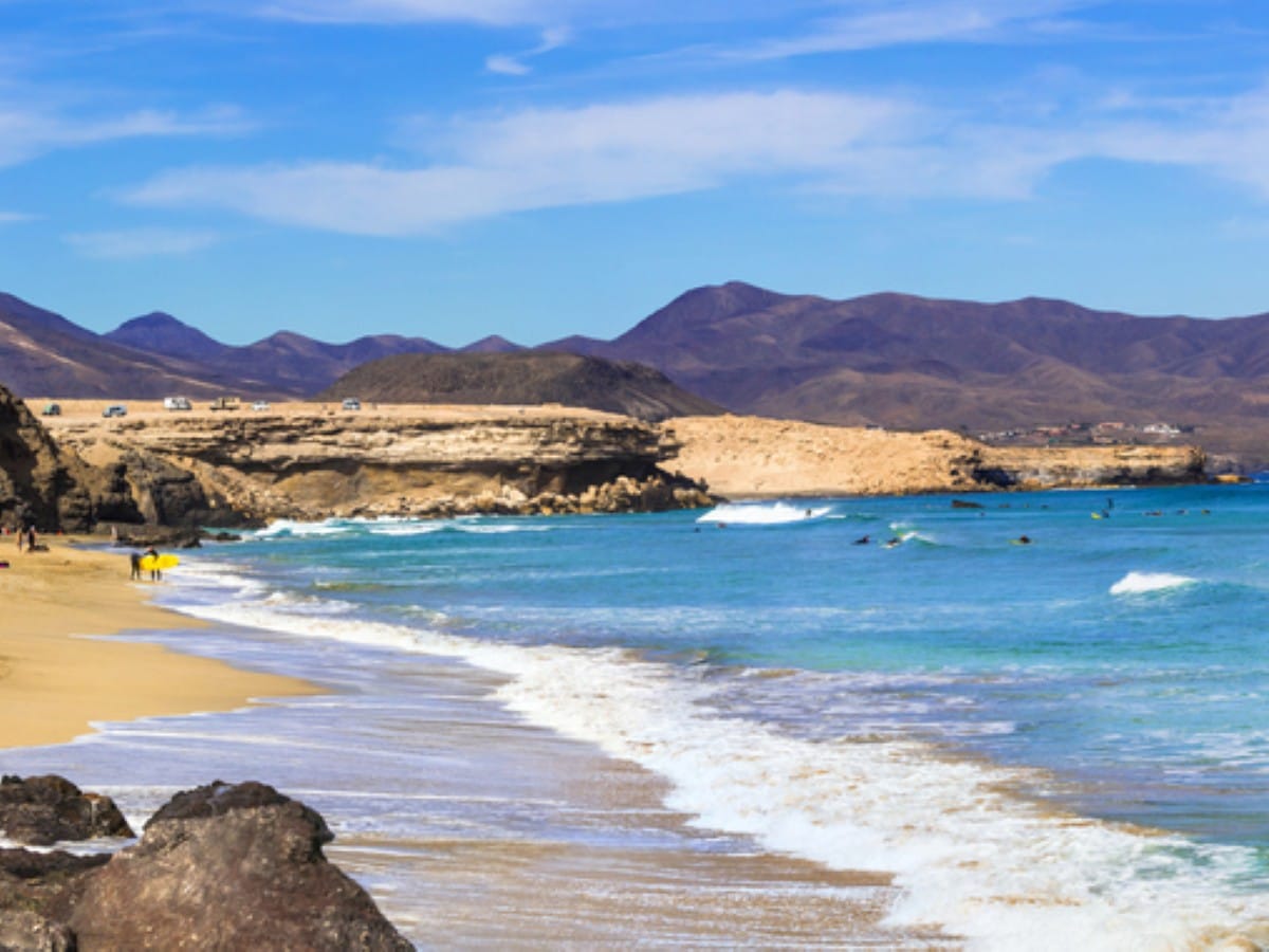 La Pared beach in the south of Fuerteventura