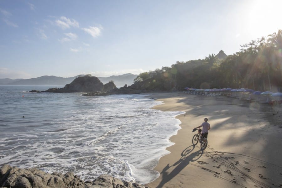 The secret inlet of Playa De Los Muertos in Sayulita